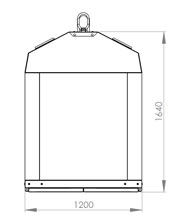 Metallcontainer Restmüll